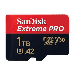1.0TB, Extreme Pro microSDXC, 아댑터포함, SDSQXCD-1T00G-GN6MA -SanDisk